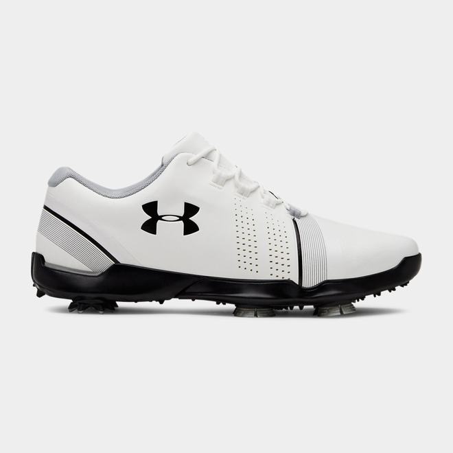 Under Armour Spieth 3 Jr. - Chlapcenske Golfove Topanky - Biele/Siva